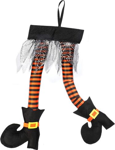 ديكور Howaf Novelty Witch's Decoration التمسك من نافذة باب السيارة Tuto Trunk Outdoor Funny Decoration الزهور الزهر الهالوين الأزياء الفاخرة الإكسسوارات in Saudi Arabia