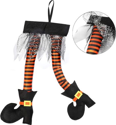 ديكور Howaf Novelty Witch's Decoration التمسك من نافذة باب السيارة Tuto Trunk Outdoor Funny Decoration الزهور الزهر الهالوين الأزياء الفاخرة الإكسسوارات in Saudi Arabia