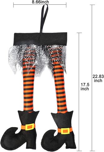 ديكور Howaf Novelty Witch's Decoration التمسك من نافذة باب السيارة Tuto Trunk Outdoor Funny Decoration الزهور الزهر الهالوين الأزياء الفاخرة الإكسسوارات in Saudi Arabia