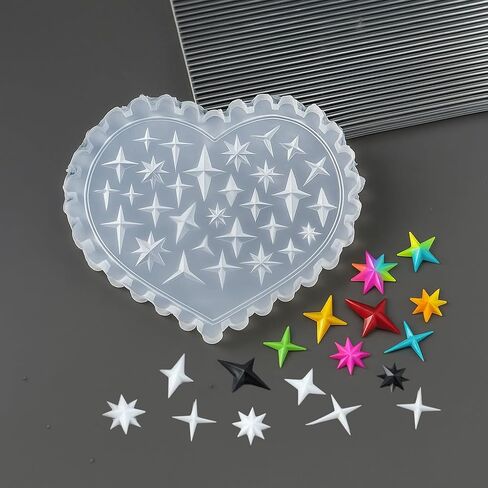 2 PCS Star Silicone Divel Art Molds for Women Resin Devision in Kuwait