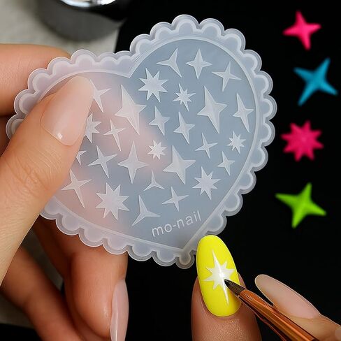 2 PCS Star Silicone Divel Art Molds for Women Resin Devision in Kuwait