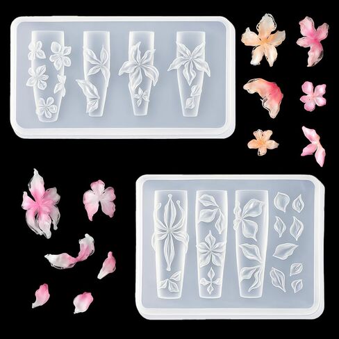 2 PCS Star Silicone Divel Art Molds for Women Resin Devision in Kuwait