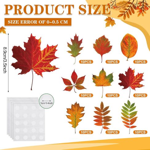 Zonon 90 PCS Fall Leave Maple Clutouts Classroom Bulletin Decor in Saudi Arabia