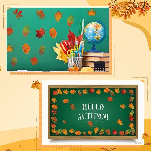 Zonon 90 PCS Fall Leave Maple Clutouts Classroom Bulletin Decor in Saudi Arabia