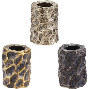Olycraft 4pcs 2 ألوان جمجمة Paracord حبات النحاس الأوروبي حبات حفرة كبيرة 6 مم حفر Paracord حبات الهيكل العظمي حبات السحر المجوهر in Kuwait