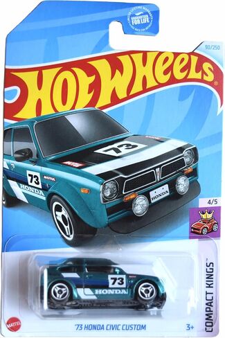 Hot Wheels '73 Honda Civic Custom, Compact Kings 4/5 [Teal] 90/250 in Saudi Arabia
