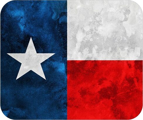 Texas State Flag Mouse Pad Mat Mousepad for Desk Computer Laptop PC Gaming Home or Office Gift for Texan TX (Rustic MP58) in Saudi Arabia
