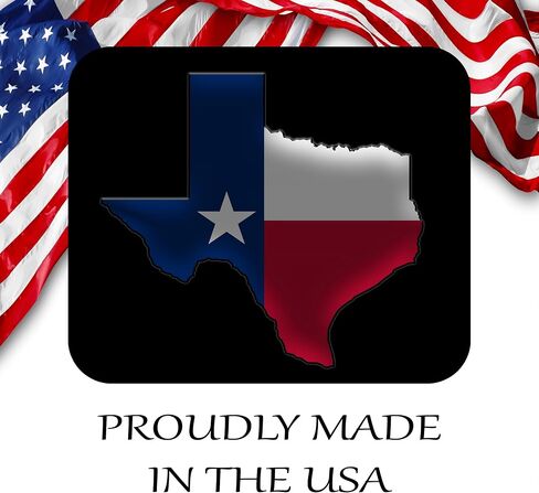 Texas State Flag Mouse Pad Mat Mousepad for Desk Computer Laptop PC Gaming Home or Office Gift for Texan TX (Rustic MP58) in Saudi Arabia