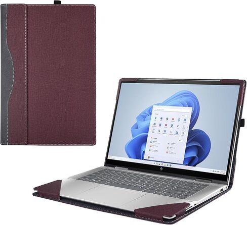 غطاء الحالة لـ Lenovo Yoga 7i 7 14arp8 14irl8 14arb7 14ial7 14 inch ، 2-in-1 Pu Leather Bage Sleve (Blue) in Kuwait