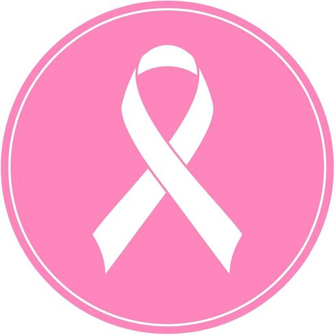 2 inch 150 PCS Ribbon Stickers Breast Cancer Awareness Stickers for Event Supplies Bring Strength and Love in Saudi Arabia
