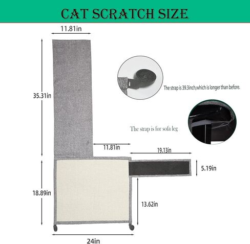 Cat Scratch Couch Sofa Protector with Natural Sisal for Protecting Furniture Couch Chair Sofa cat pet Gift in Saudi Arabia