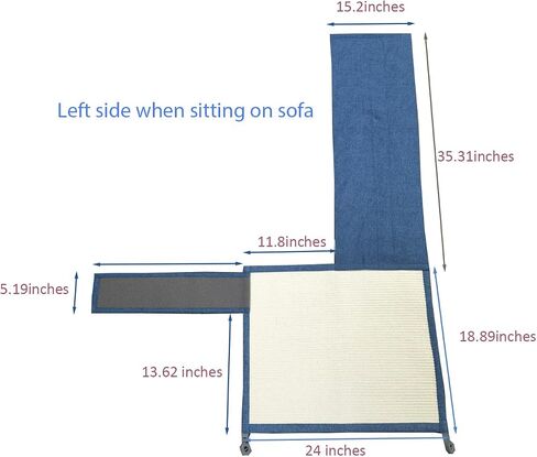 Cat Scratch Couch Sofa Protector with Natural Sisal for Protecting Furniture Couch Chair Sofa cat pet Gift in Saudi Arabia