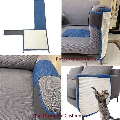 Cat Scratch Couch Sofa Protector with Natural Sisal for Protecting Furniture Couch Chair Sofa cat pet Gift in Saudi Arabia