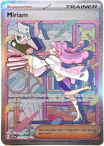 Pokemon - Miriam 251/198 - Scarlet & Violet - Illustrator Special Rare - Holo Full Art in Saudi Arabia
