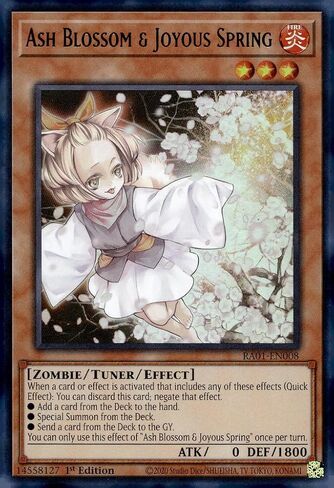 Ash Blossom & Joyous Spring (UR) - RA01-EN008 - Ultra Rare - 1st Edition in Saudi Arabia