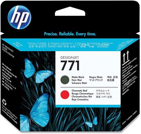 HP 771 Printhead Matte Black/Chromatic Red, Hewlett Packard CE017A in Saudi Arabia
