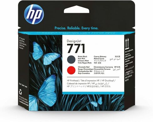 HP 771 Printhead Matte Black/Chromatic Red, Hewlett Packard CE017A in Saudi Arabia