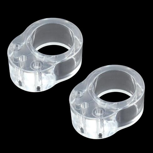 18 pcs Transparent Door Handle Buffer Clear PVC Material Handle Buffer Bumper Easy Install Door Stopper Bumper Wall Protector for Lever Handle Protect Walls Glass from Damage (18mm) in Saudi Arabia