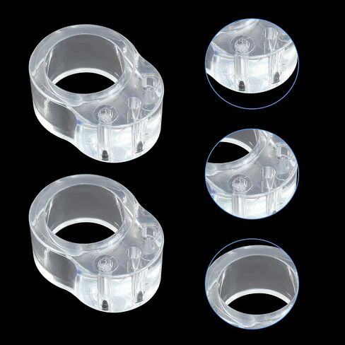 18 pcs Transparent Door Handle Buffer Clear PVC Material Handle Buffer Bumper Easy Install Door Stopper Bumper Wall Protector for Lever Handle Protect Walls Glass from Damage (18mm) in Saudi Arabia