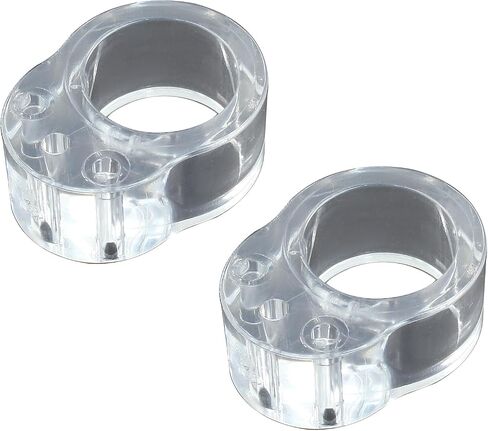 18 pcs Transparent Door Handle Buffer Clear PVC Material Handle Buffer Bumper Easy Install Door Stopper Bumper Wall Protector for Lever Handle Protect Walls Glass from Damage (18mm) in Saudi Arabia