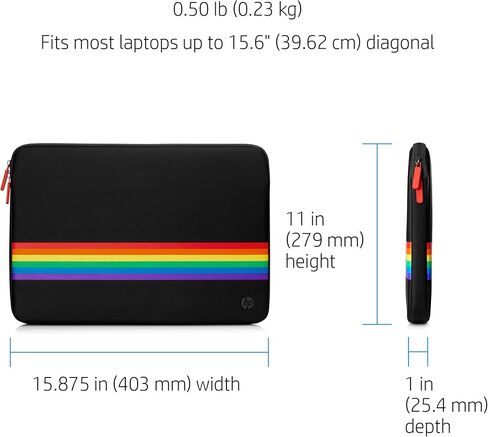 HP Spectrum 15-inch (39-centimeter) Laptop Sleeve - Rainbow Stripe in Saudi Arabia