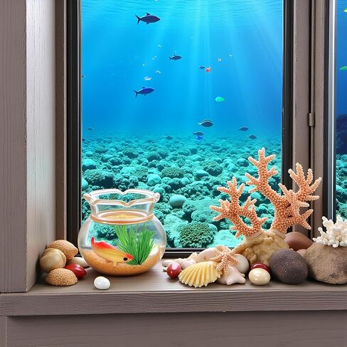 2Pcs 1/12 Scale Accessories Dollhouses Fish Tank，1: 12 Scale Miniature Fish Bowl Miniature Dollhouse Accessories for Garden Scene Decor Desktop Ornaments，Dollhouse Decor，Dollhouse Accessories in Saudi Arabia