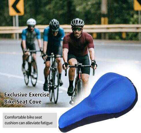 وسادة مقعد الدراجة، غطاء مقعد الدراجة مبطن من الجل لراحة الرجال والنساء، وسادة مقعد الدراجة لمقعد الدراجة الضيق، ممتص للصدمات، وسادة الدراجة مناسبة للجبال والطرق ودراجة التمرين in Kuwait
