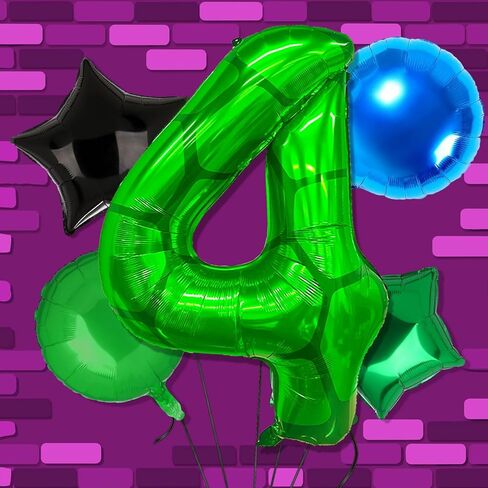 40 بوصة الرسوم الكاريكاتورية موضوع السلاحف رقم 4 رقائق البالونات كبيرة مايلار 4th بالون سوبر الأخضر السلحفاة ذات طابع البطل فيديو لعبة البيتزا البالونات عيد ميلاد ديكورات حفلة عيد ميلاد in Kuwait