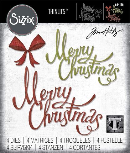 Sizzix Christmas Ribbon by Tim Holtz يموت ، متعدد الألوان in Kuwait
