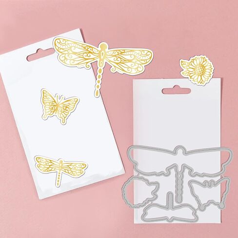 Globleland Dragonfly Butterfly Plate Hot Foil and Cut Diays اطف in Saudi Arabia
