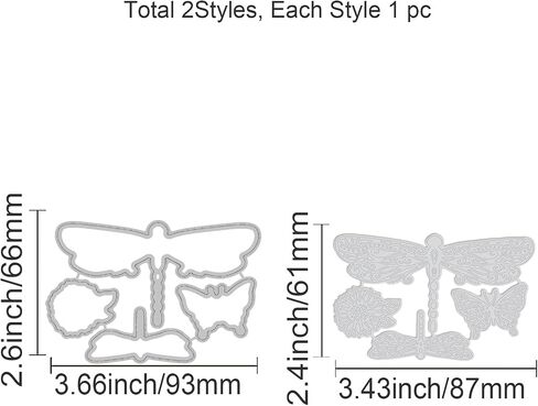 Globleland Dragonfly Butterfly Plate Hot Foil and Cut Diays اطف in Saudi Arabia