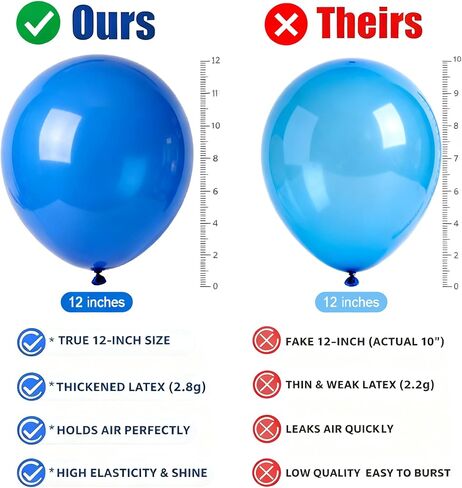 100pcs 12 Inch Rainbow Latex Balloons for Birthday, Baby Shower, Wedding.Vibrant Assorted Colors for Party Decorations - Create Stunning Balloon Arches & Backdrops with Ease! in Saudi Arabia