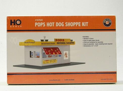 Lionel Ho Scale Pops Hot Dog Shoppe Kit 2167020 in Saudi Arabia