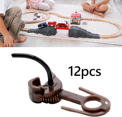 DYNWAVE 12x Model Trains HO Scale Coupler,Trains Coupler,Model Railway Accessories,Replace,Trains Hook Sturdy for 1:87 Modification in Saudi Arabia