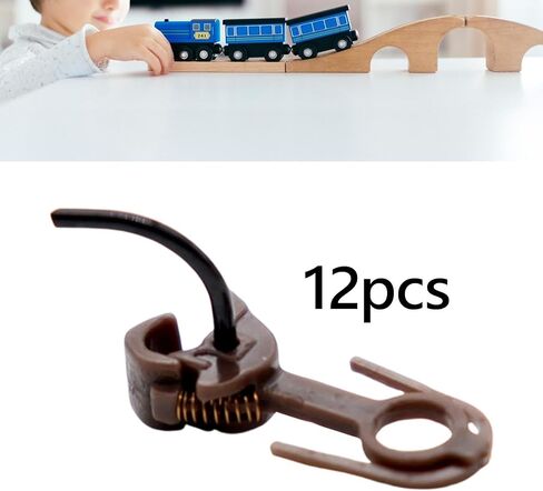 DYNWAVE 12x Model Trains HO Scale Coupler,Trains Coupler,Model Railway Accessories,Replace,Trains Hook Sturdy for 1:87 Modification in Saudi Arabia