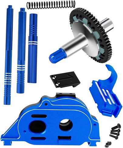 Motor Mount Gear Cover & 57T 0.8Mod Slipper Gear & Center Slider Driveshaft Upgrades Part for 1/10 Granite/Senton/Big Rock 3S BLX,1/8 Typhon 3S BLX,Red in Saudi Arabia