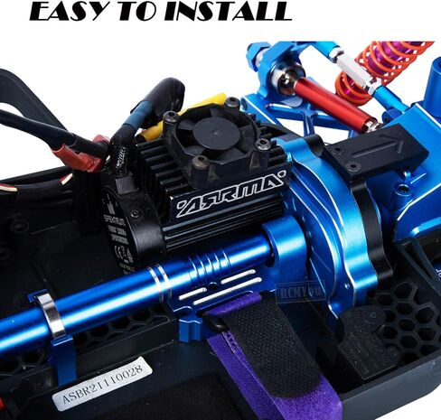Motor Mount Gear Cover & 57T 0.8Mod Slipper Gear & Center Slider Driveshaft Upgrades Part for 1/10 Granite/Senton/Big Rock 3S BLX,1/8 Typhon 3S BLX,Red in Saudi Arabia