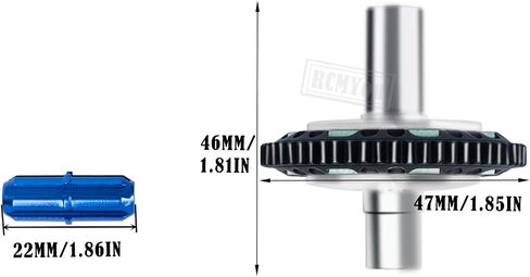 Motor Mount Gear Cover & 57T 0.8Mod Slipper Gear & Center Slider Driveshaft Upgrades Part for 1/10 Granite/Senton/Big Rock 3S BLX,1/8 Typhon 3S BLX,Red in Saudi Arabia