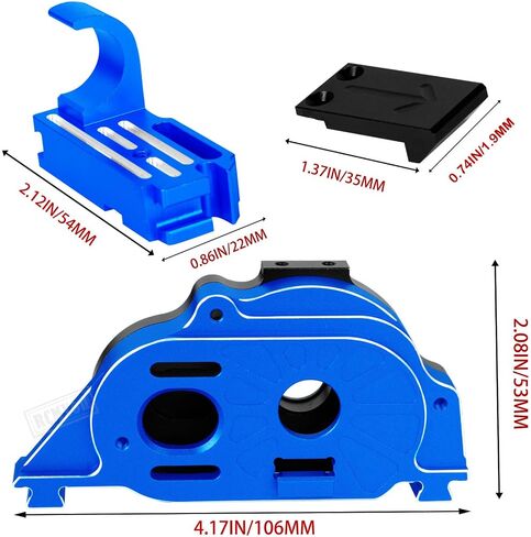 Motor Mount Gear Cover & 57T 0.8Mod Slipper Gear & Center Slider Driveshaft Upgrades Part for 1/10 Granite/Senton/Big Rock 3S BLX,1/8 Typhon 3S BLX,Red in Saudi Arabia