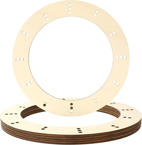 Jarthenaamcs 18 بوصة 6pcs إطارات الزهور الخشبية غير المكتملة معلقة على الأزهار الأزهار حلقات خشبية للمنزل لحفل عطلات الزفاف الديكور اللوحة DIY اللوازم اللوازم in Saudi Arabia