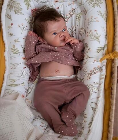 Zero PAM Reborn Baby Baby Dolls Silicone Full Body-18 '' Dollistic Baby Doll و Silicone Baby Doll و Real Life Baby Dolls و Chantomal Cruity Birth with Accessories in Kuwait
