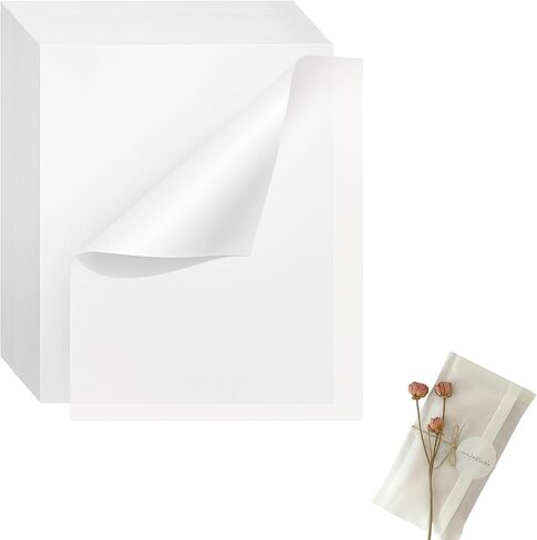 200 Pack Glassine Paper 8.5" x 11" Glassine Paper Sheets for Photos, Drawings, Artwork, Arts and Crafts, DIY Projects, Food, and Baked Goods in Saudi Arabia