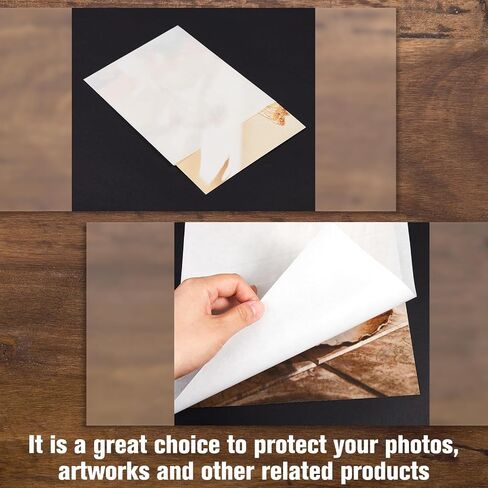 200 Pack Glassine Paper 8.5" x 11" Glassine Paper Sheets for Photos, Drawings, Artwork, Arts and Crafts, DIY Projects, Food, and Baked Goods in Saudi Arabia