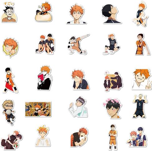 100pcs anime اليابانية مختلط ملصقات مقاومة للماء مضحكة لزجاجات المياه ملصقات رسومات كاريكاتورية للأطفال ، الأطفال الصغار ، المراهقين ، الفتيات ، البالغين (أنيمي الياباني) in Kuwait