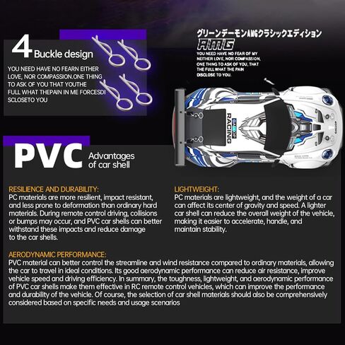 1:64 Scale Cartoon RC Drift Car مع مصابيح LED ذات 6 ألوان و Boost الفوري-Type-C Charge ، 2.4 جيجا هرتز التحكم عن بُعد ، أوضاع الانجراف القابلة للتعديل-Racer Mini Racer Interactive Mini Light in Kuwait
