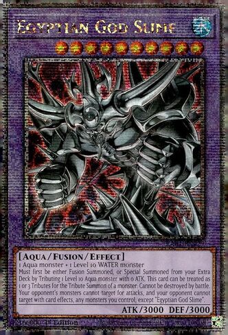 Egyptian God Slime (Quarter Century Secret Rare) - RA01-EN029 - Quarter Century Secret Rare - 1st Edition in Saudi Arabia