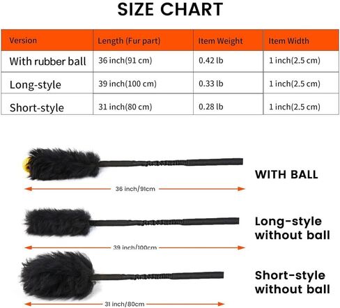 HOWGO Dog Rope Toy,Dog Bungee Chaser Toy 100% Sheepskin,Sheep Smell Tug Toy for All Breeds (Black, with Rubber Ball) in Kuwait