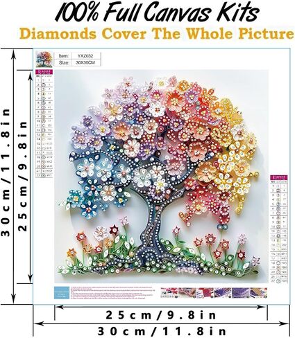 CraftCraze Diamond Painting Adult Kits, Diamond Art Kits for Beginners, DIY Butterfly Full Drill Diamond Painting for Home Wall Decoration 11.8 x11.8 inches in Saudi Arabia