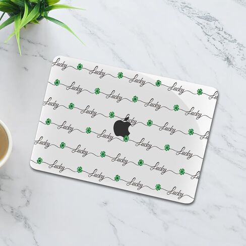 MOSISO Compatible with MacBook Air 13 inch Case 2025 2024 2023 2022 M4 A3240 M3 A3113 M2 A2681, Plastic Hard Shell&Keyboard Cover&Screen Film for MacBook Air 13.6 inch Case, Lucky Four Leaf Clover in Saudi Arabia