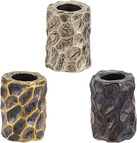 Olycraft 4pcs 2 ألوان جمجمة Paracord حبات النحاس الأوروبي حبات حفرة كبيرة 6 مم حفر Paracord حبات الهيكل العظمي حبات السحر المجوهر in Kuwait